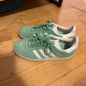 Adidas Mint Green Gazelle Women's Shoes